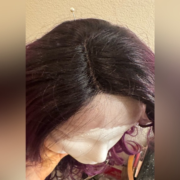 Synthetic Purple Wig - Picture 15 of 17